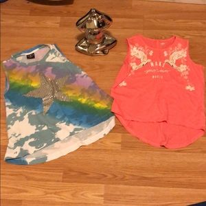 2 Girls Tanks size M (7/8) bundle